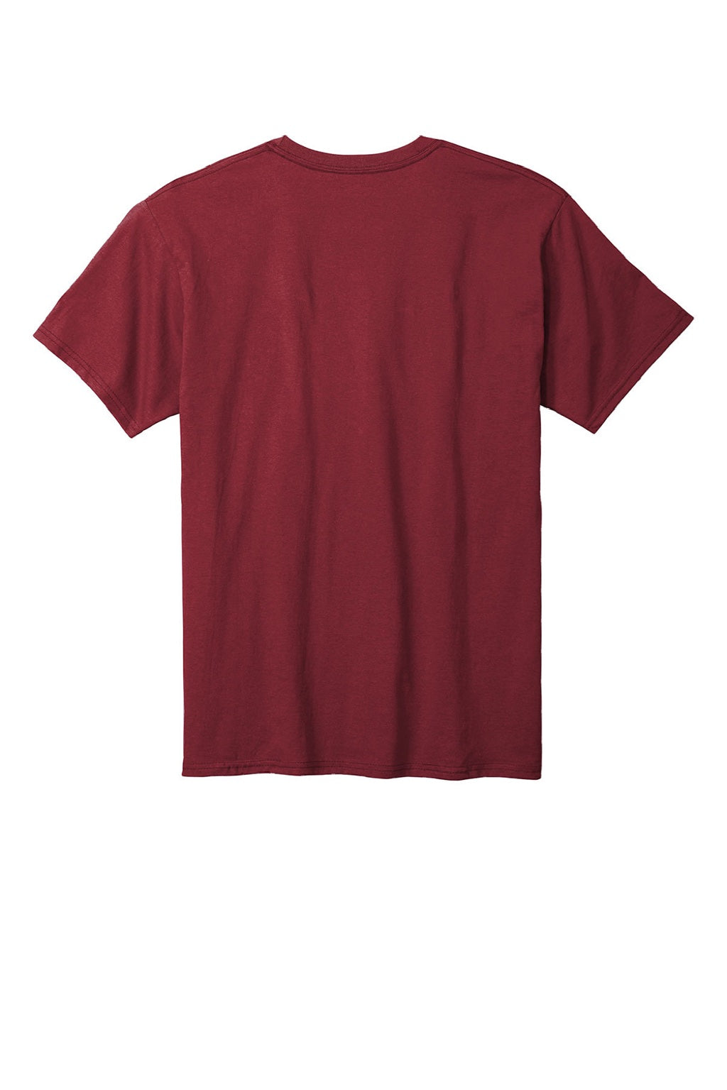 Champion T425 Mens Short Sleeve Crewneck T-Shirt Cardinal Red Flat Back