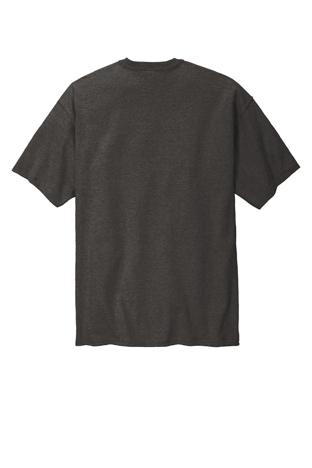 Champion T105 Mens Heritage Short Sleeve Crewneck T-Shirt Heather Charcoal Grey Flat Back