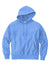 Champion S101/S1051 Mens Shrink Resistant Hooded Sweatshirt Hoodie w/ Pouch Pocket Light Blue Flat Front