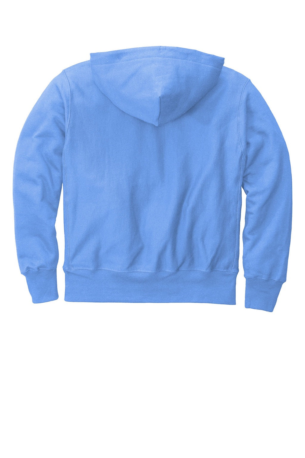 Champion S101/S1051 Mens Shrink Resistant Hooded Sweatshirt Hoodie w/ Pouch Pocket Light Blue Flat Back