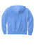 Champion S101/S1051 Mens Shrink Resistant Hooded Sweatshirt Hoodie w/ Pouch Pocket Light Blue Flat Back