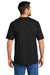Carhartt CTK84 Mens Short Sleeve Henley T-Shirt w/ Pocket Black Model Back