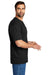 Carhartt CTK84 Mens Short Sleeve Henley T-Shirt w/ Pocket Black Model Side