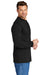 Carhartt CTK128 Mens Long Sleeve Henley T-Shirt w/ Pocket Black Model Side