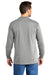 Carhartt CTK128 Mens Long Sleeve Henley T-Shirt w/ Pocket Heather Grey Model Back