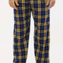 Boxercraft Mens Harley Flannel Pants w/ Pockets - Navy Blue/Gold