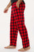 Boxercraft BM6624 Mens Harley Flannel Pants w/ Pockets Red/Black Buffalo Model Side