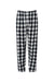 Boxercraft BM6624 Mens Harley Flannel Pants w/ Pockets Black/White Buffalo Plaid Flat Front