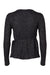 Boxercraft BW1301 Womens Cuddle Wrap Sweatshirt Heather Black Flat Back
