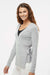 Boxercraft BW1301 Womens Cuddle Wrap Sweatshirt Heather Oxford Grey Model Side