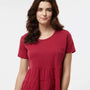 Boxercraft Womens Willow Short Sleeve Crewneck T-Shirt - Garnet Red - NEW