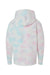 Independent Trading Company PRM1500TD Youth Tie-Dye Hooded Sweatshirt Hoodie w/ Pouch Pocket Cotton Candy Flat Back