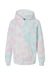 Independent Trading Co. PRM1500TD Youth Tie-Dye Hooded Sweatshirt Hoodie Cotton Candy Flat Front