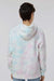 Independent Trading Company PRM1500TD Youth Tie-Dye Hooded Sweatshirt Hoodie w/ Pouch Pocket Cotton Candy Model Back