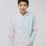 Independent Trading Co. Youth Tie-Dye Hooded Sweatshirt Hoodie - Cotton Candy - NEW