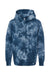 Independent Trading Co. PRM1500TD Youth Tie-Dye Hooded Sweatshirt Hoodie Navy Blue Flat Front