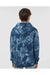 Independent Trading Co. PRM1500TD Youth Tie-Dye Hooded Sweatshirt Hoodie Navy Blue Model Back