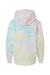 Independent Trading Company PRM1500TD Youth Tie-Dye Hooded Sweatshirt Hoodie w/ Pouch Pocket Sunset Swirl Flat Back