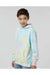 Independent Trading Co. PRM1500TD Youth Tie-Dye Hooded Sweatshirt Hoodie Sunset Swirl Model Side