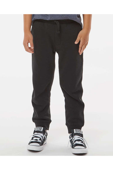 Independent Trading Co. PRM16PNT Youth Special Blend Sweatpants w/ Pockets Black Model Front