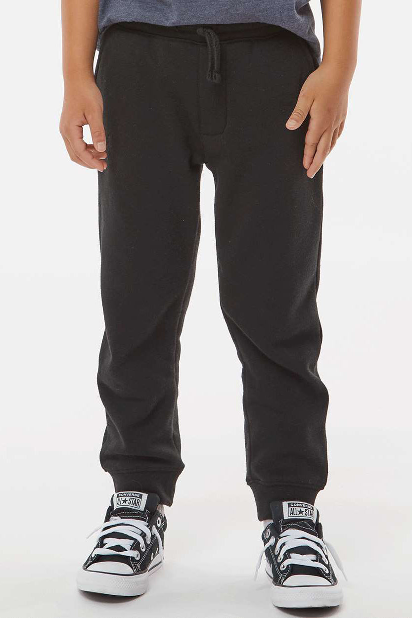 Independent Trading Company PRM16PNT Youth Special Blend Sweatpants w/ Pockets Black Model Front