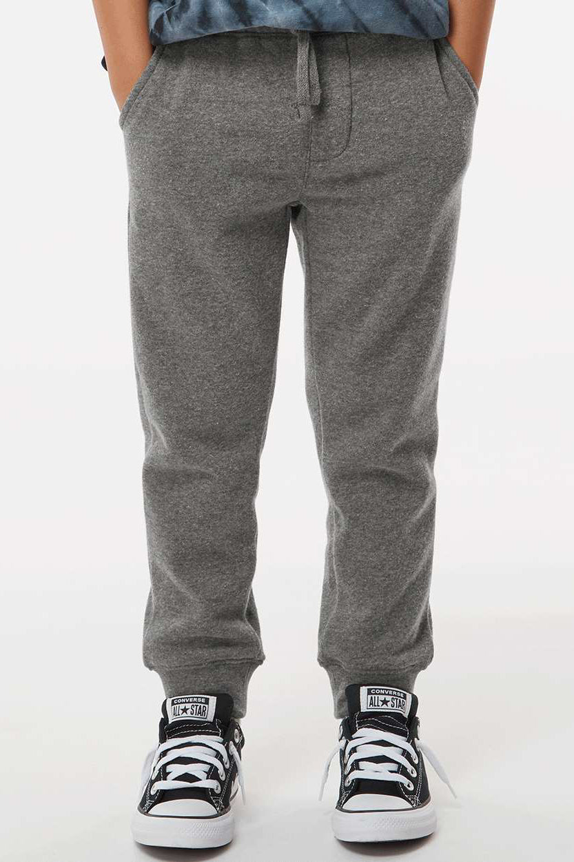 Independent Trading Company PRM16PNT Youth Special Blend Sweatpants w/ Pockets Nickel Grey Model Front