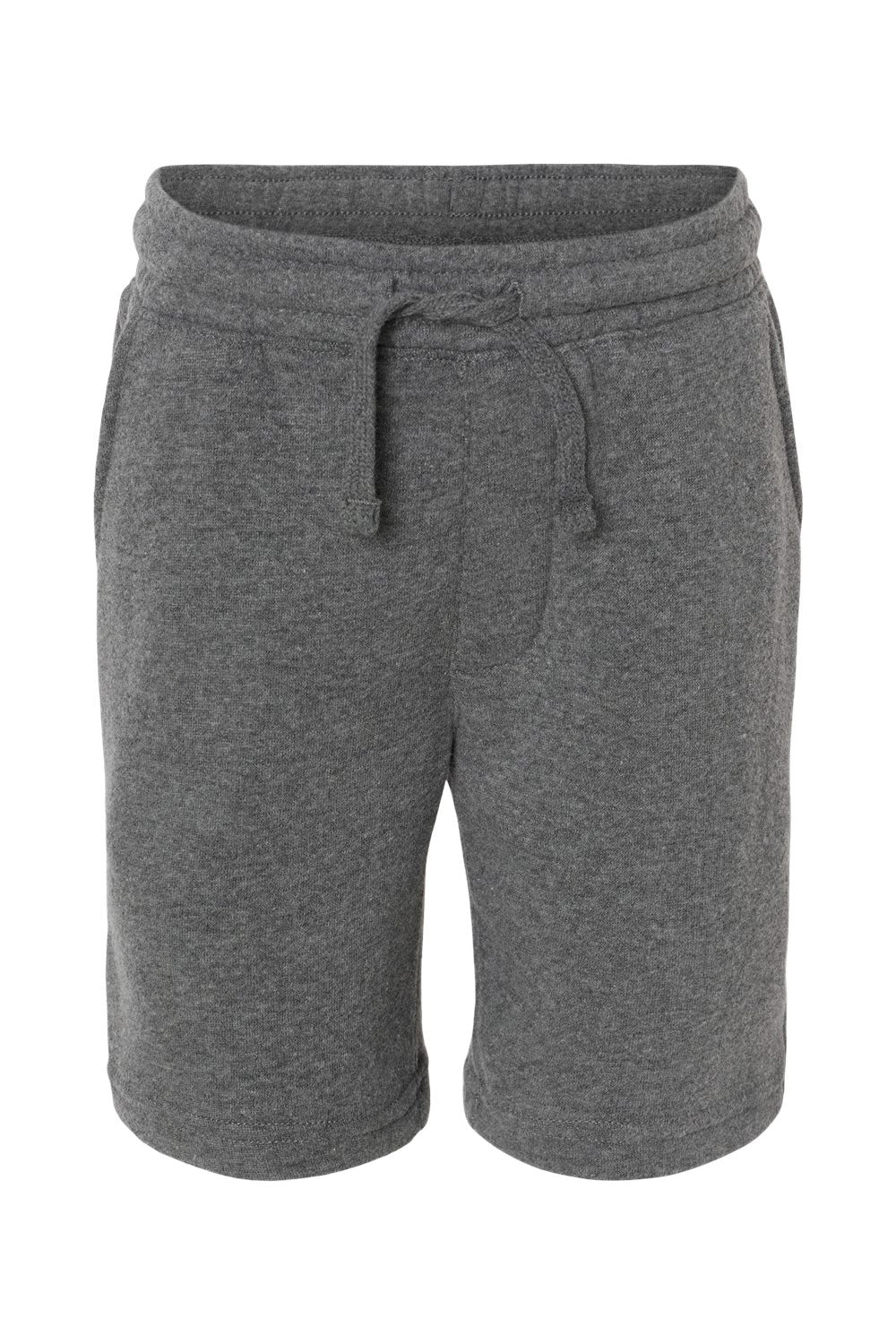 Independent Trading Co. PRM16SRT Youth Special Blend Fleece Shorts w/ Pockets Nickel Grey Flat Front