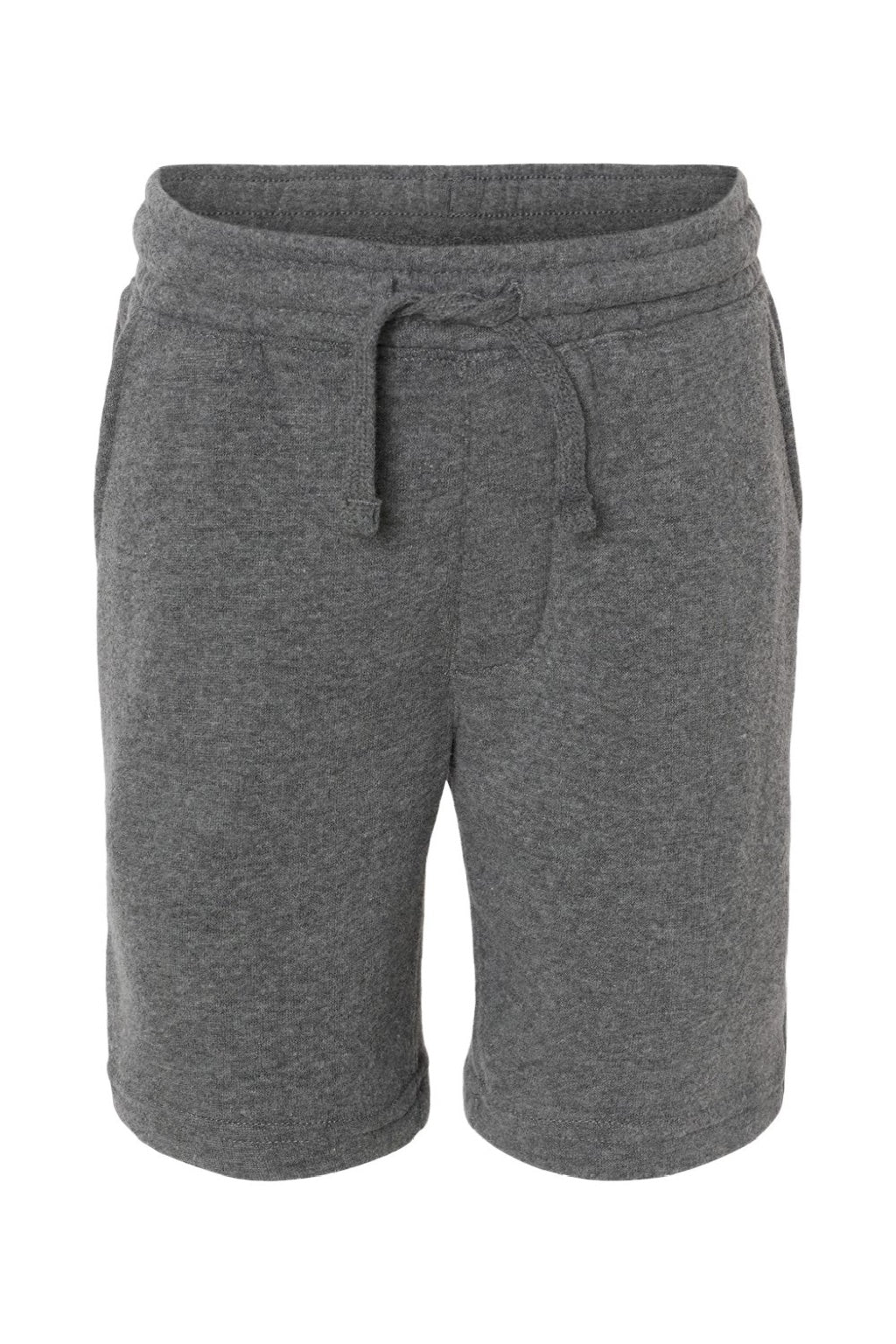 Independent Trading Company PRM16SRT Youth Special Blend Fleece Shorts w/ Pockets Nickel Grey Flat Front