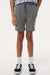 Independent Trading Company PRM16SRT Youth Special Blend Fleece Shorts w/ Pockets Nickel Grey Model Front
