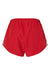 Boxercraft BW6102 Womens Sport Shorts Red Flat Back