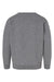LAT 2225 Youth Elevated Fleece Crewneck Sweatshirt Heather Granite Grey Flat Back