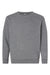LAT 2225 Youth Elevated Fleece Crewneck Sweatshirt Heather Granite Grey Flat Front