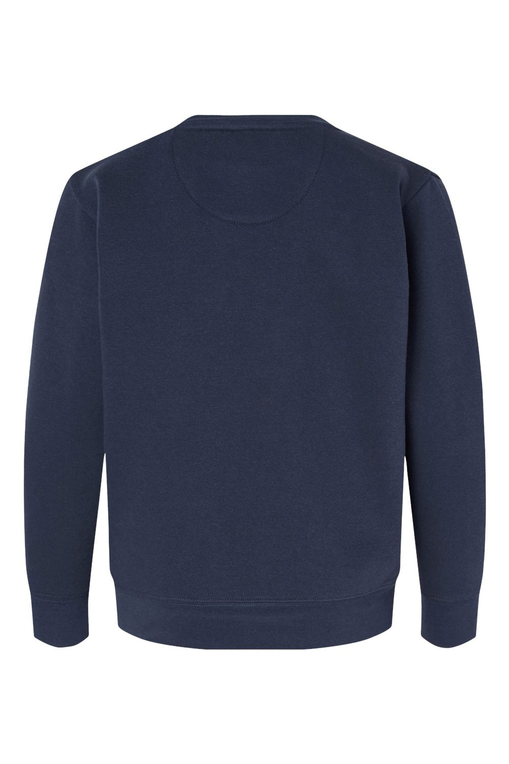LAT 2225 Youth Elevated Fleece Crewneck Sweatshirt Navy Blue Flat Back