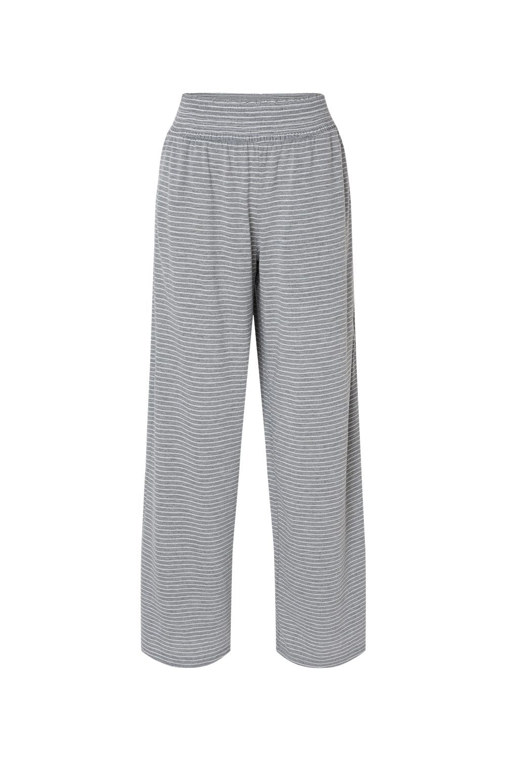 Boxercraft BW6615 Womens Evelyn Lounge Pants Oxford Grey/White Flat Front