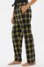 Boxercraft BW6620 Womens Haley Flannel Pants w/ Pockets Black/Gold Model Side