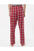 Boxercraft BW6620 Womens Haley Flannel Pants Heritage Garnet Red Plaid Model Back