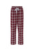 Boxercraft BW6620 Womens Haley Flannel Pants Heritage Maroon Plaid Flat Front