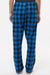 Boxercraft BW6620 Womens Haley Flannel Pants w/ Pockets Royal Blue/Black Buffalo Model Back