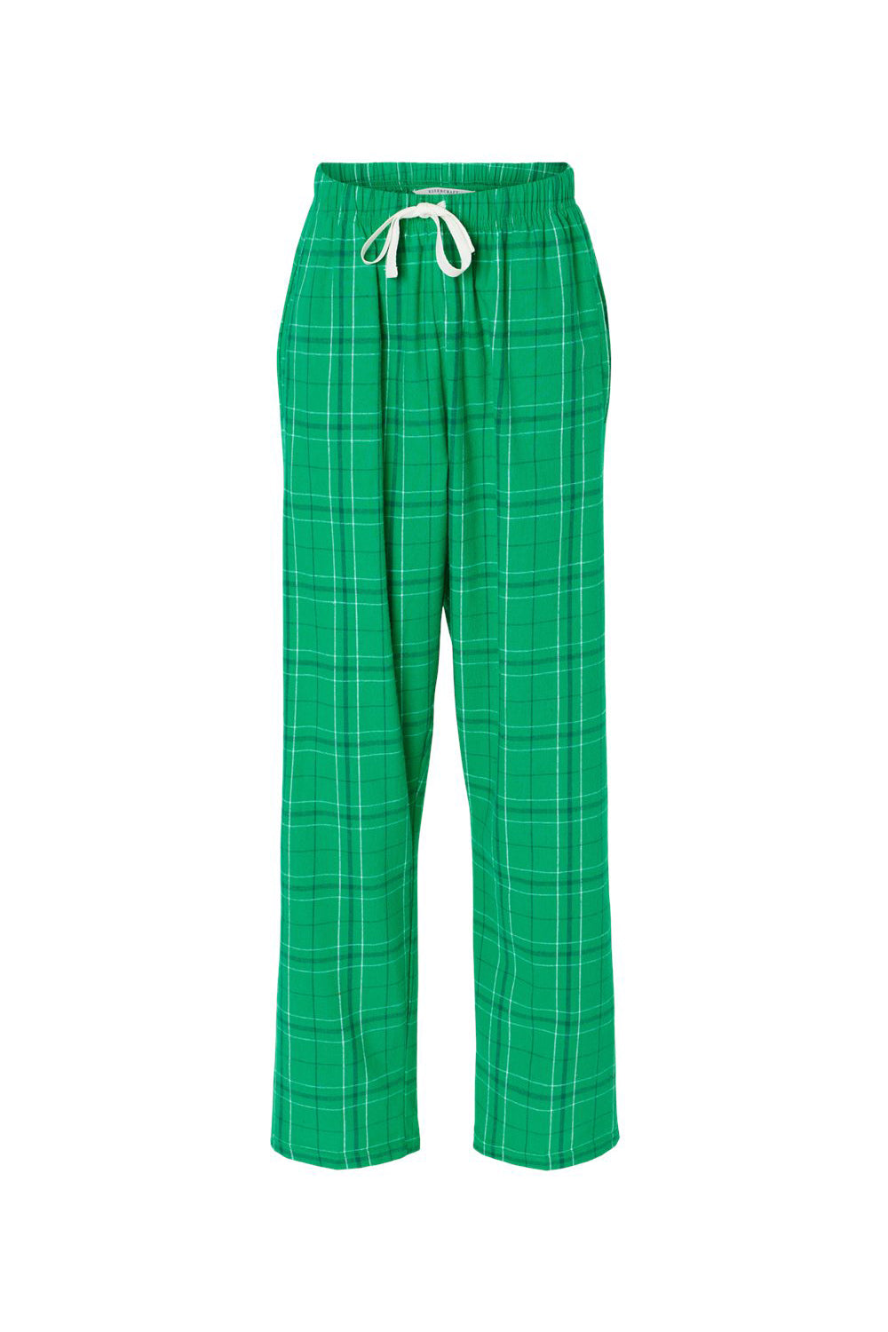 Boxercraft BW6620 Womens Haley Flannel Pants Kelly Green Field Day Plaid Flat Front