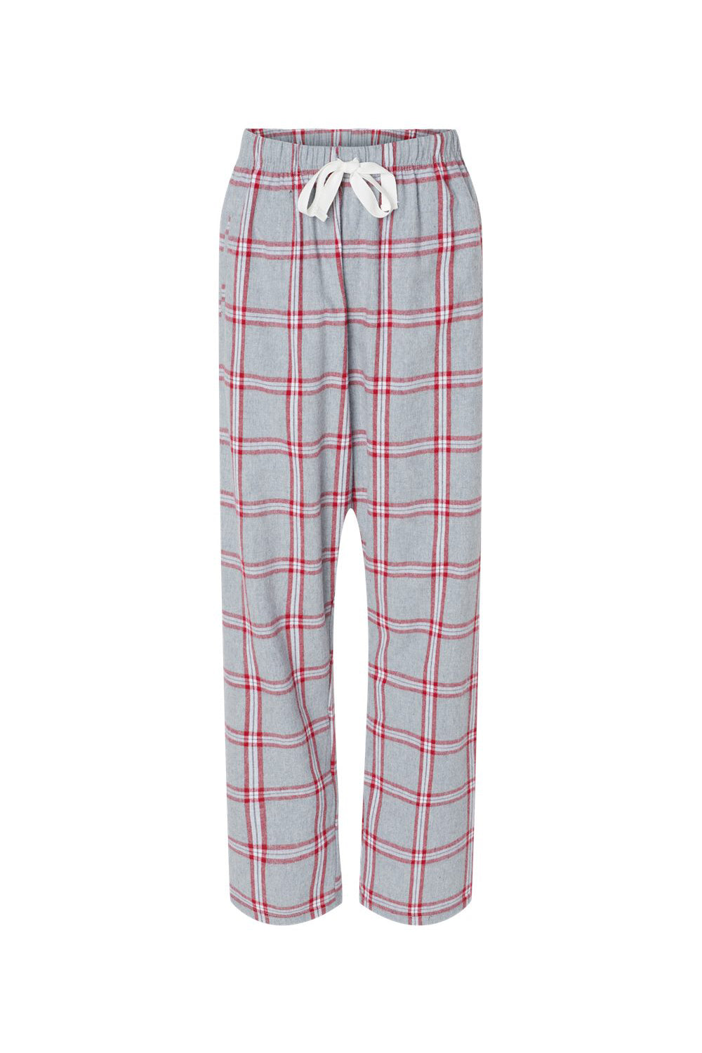 Boxercraft BW6620 Womens Haley Flannel Pants Oxford Red Tomboy Plaid Flat Front