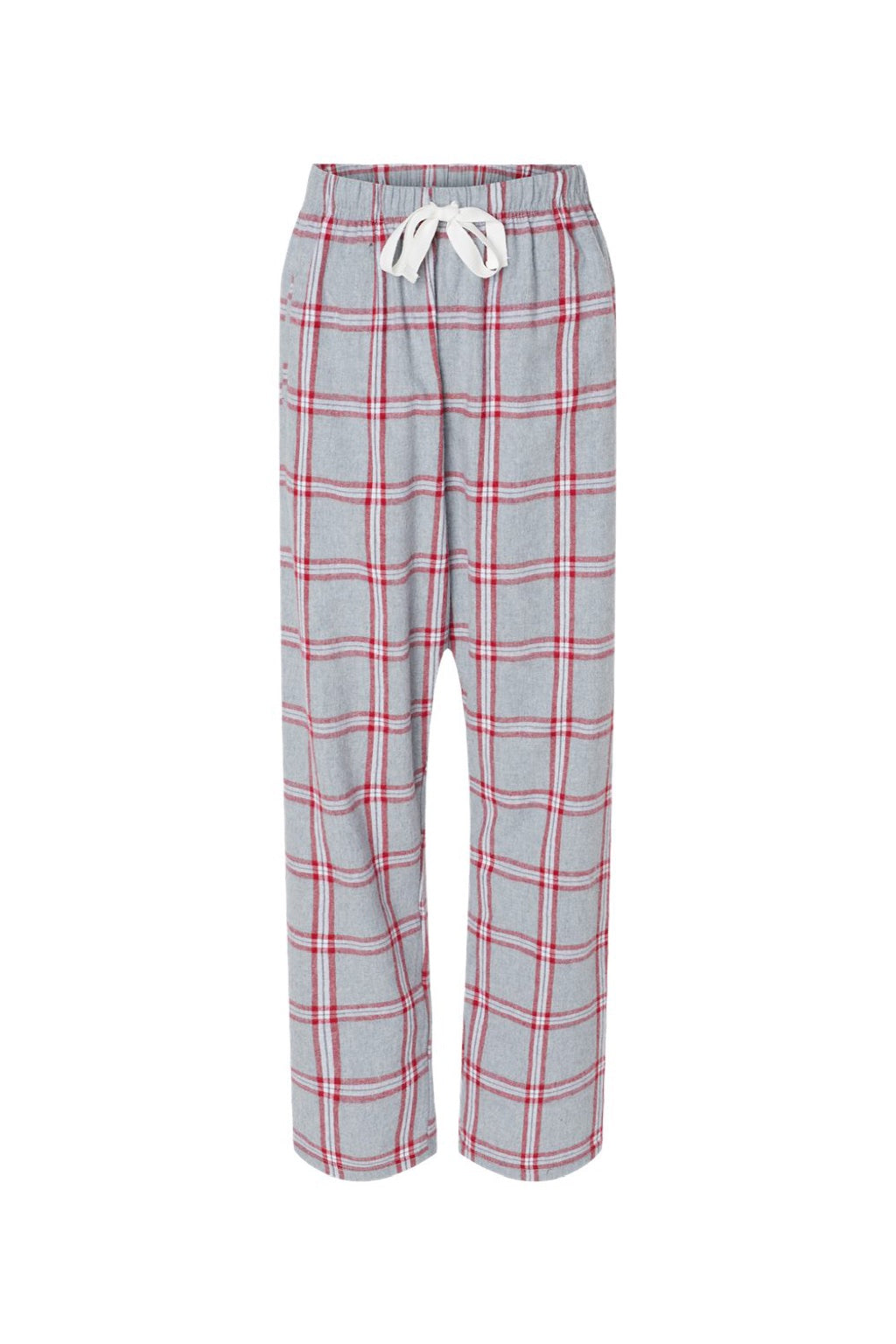 Boxercraft BW6620 Womens Haley Flannel Pants w/ Pockets Oxford Red Tomboy Plaid Flat Front