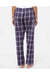 Boxercraft BW6620 Womens Haley Flannel Pants Purple/White Model Back