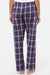 Boxercraft BW6620 Womens Haley Flannel Pants w/ Pockets Purple/White Model Back
