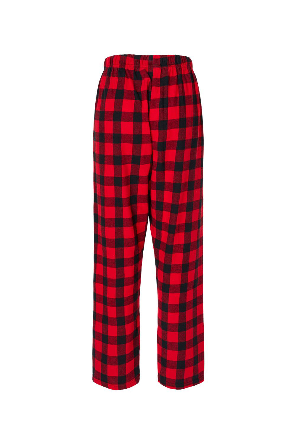 Boxercraft BW6620 Womens Haley Flannel Pants w/ Pockets Red/Black Buffalo Flat Back