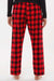 Boxercraft BW6620 Womens Haley Flannel Pants w/ Pockets Red/Black Buffalo Model Back