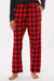Boxercraft BW6620 Womens Haley Flannel Pants w/ Pockets Red/Black Buffalo Model Front
