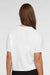 LAT 3518 Womens Boxy Short Sleeve Crewneck T-Shirt Blended White Model Back