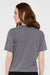 LAT 3518 Womens Boxy Short Sleeve Crewneck T-Shirt Heather Granite Grey Model Back