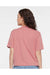 LAT 3518 Womens Boxy Short Sleeve Crewneck T-Shirt Mauvelous Pink Model Back