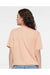 LAT 3518 Womens Boxy Short Sleeve Crewneck T-Shirt Peachy Model Back